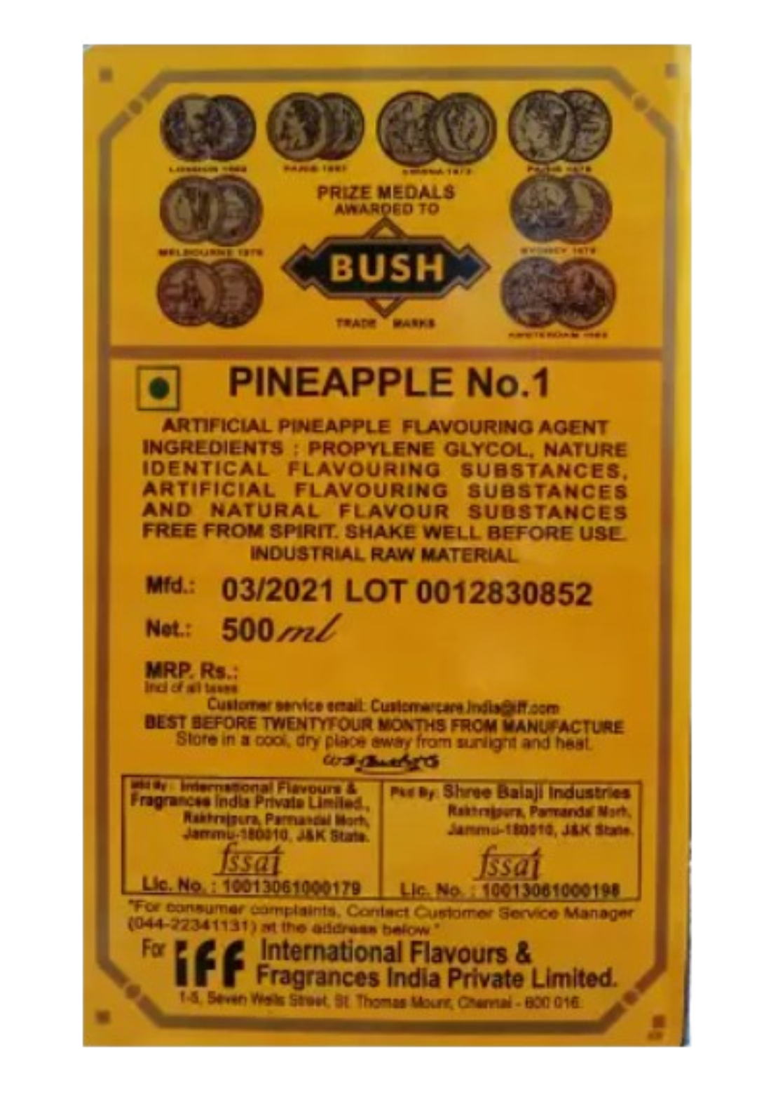 IFF Bush Pineapple (No.1)- 500ml