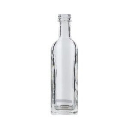 Square Glass Oil Bottle (Gold Aluminum Cap)- 60ml