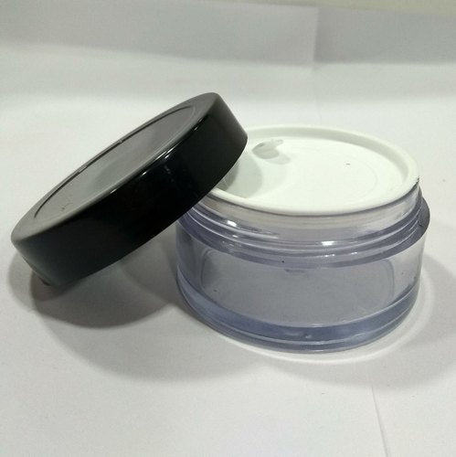 Transparent Acrylic San Jars with Inner Lid,  Cosmetic Junction