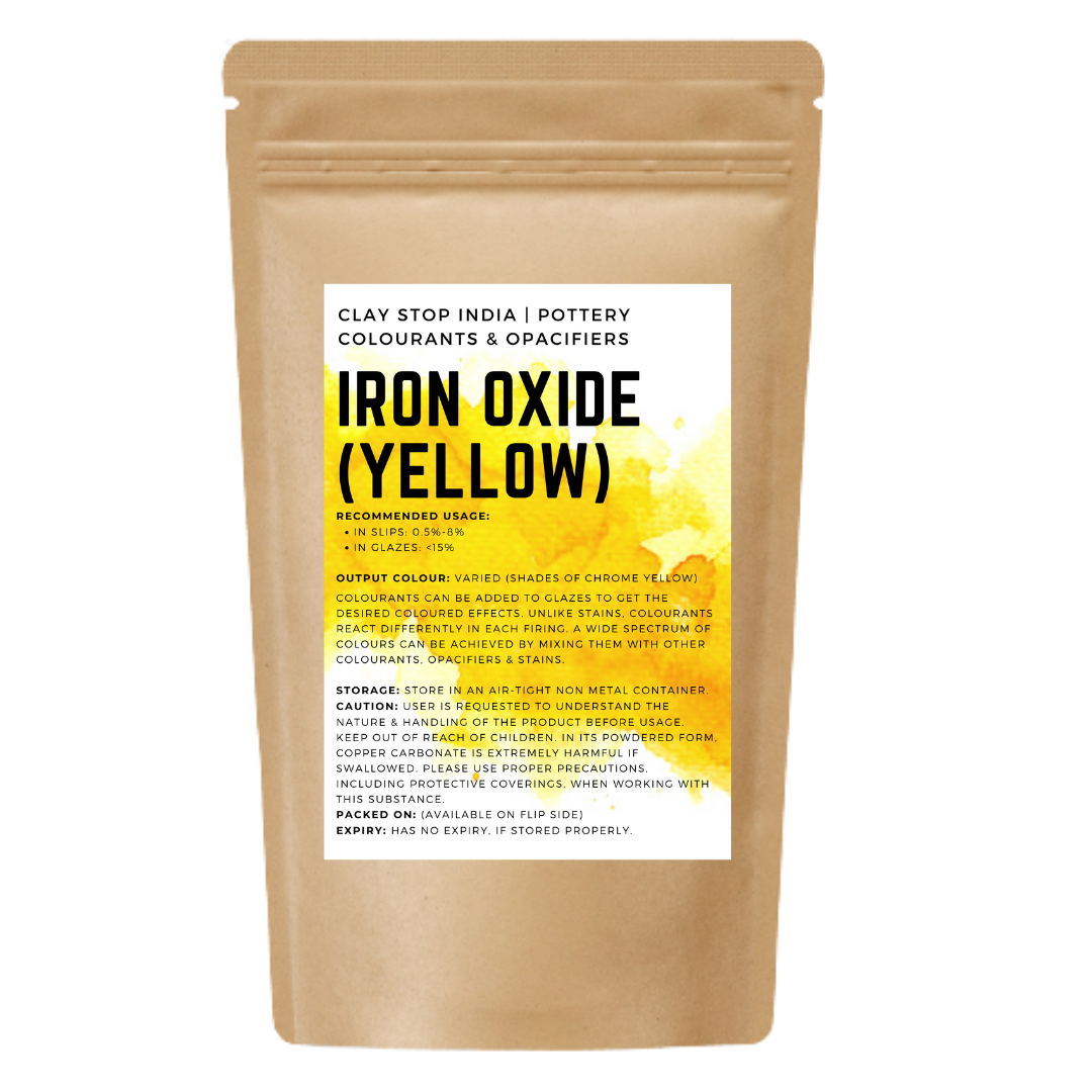 Buy Yellow Iron Oxide (Pottery Colourant) Online in India- The Art Connect