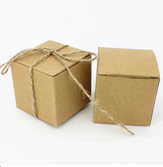 Brown Kraft Paper Box - 3*3*3 inches,  Cosmetic Junction