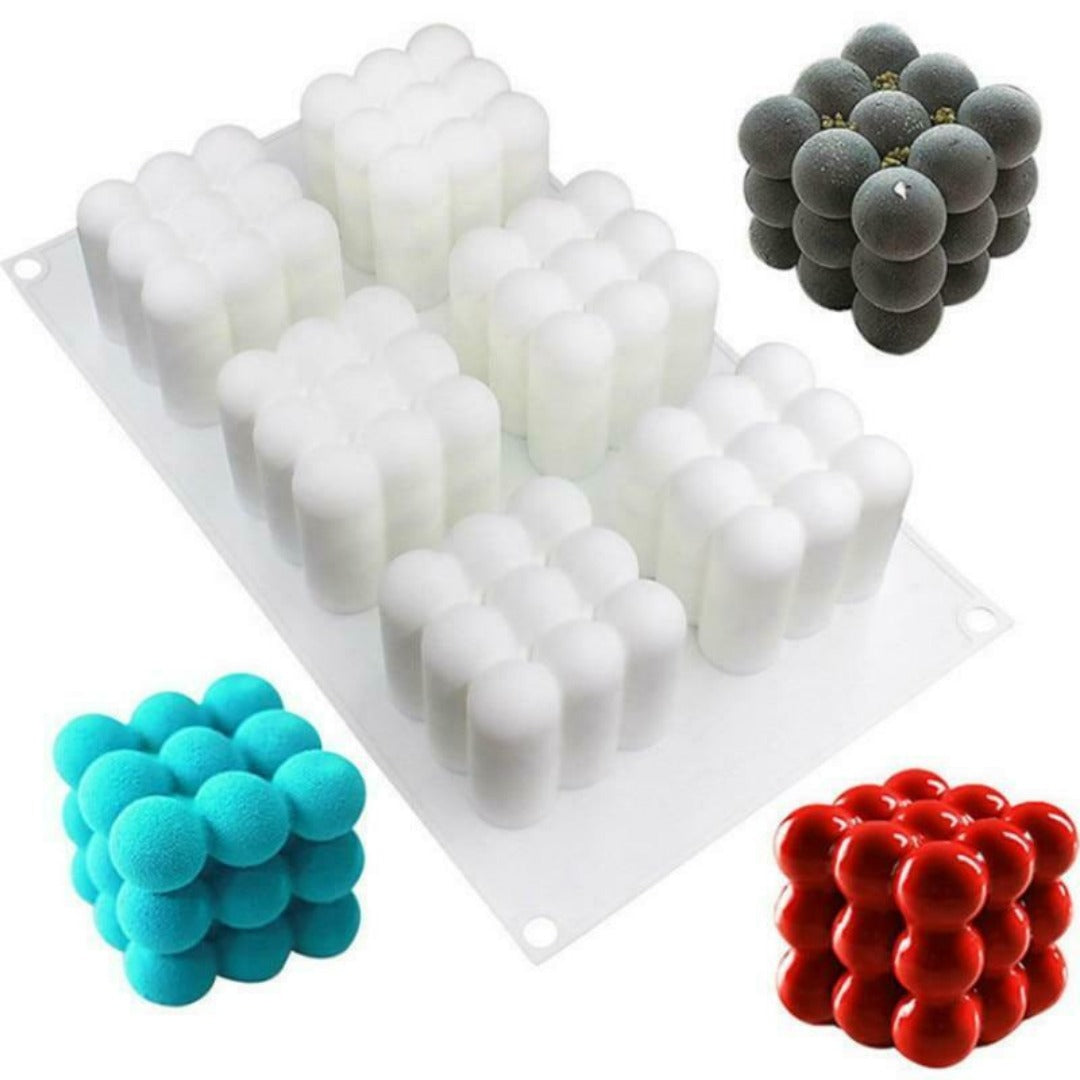Bubble Candle Silicone Mould (6 Cavities)
