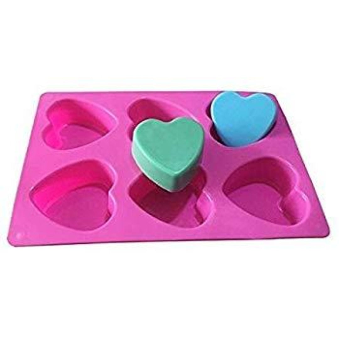 Buy Heart Silicone Silicone Moulds for Soap Making, Chocolate Making and Baking Online in India - The Art Connect