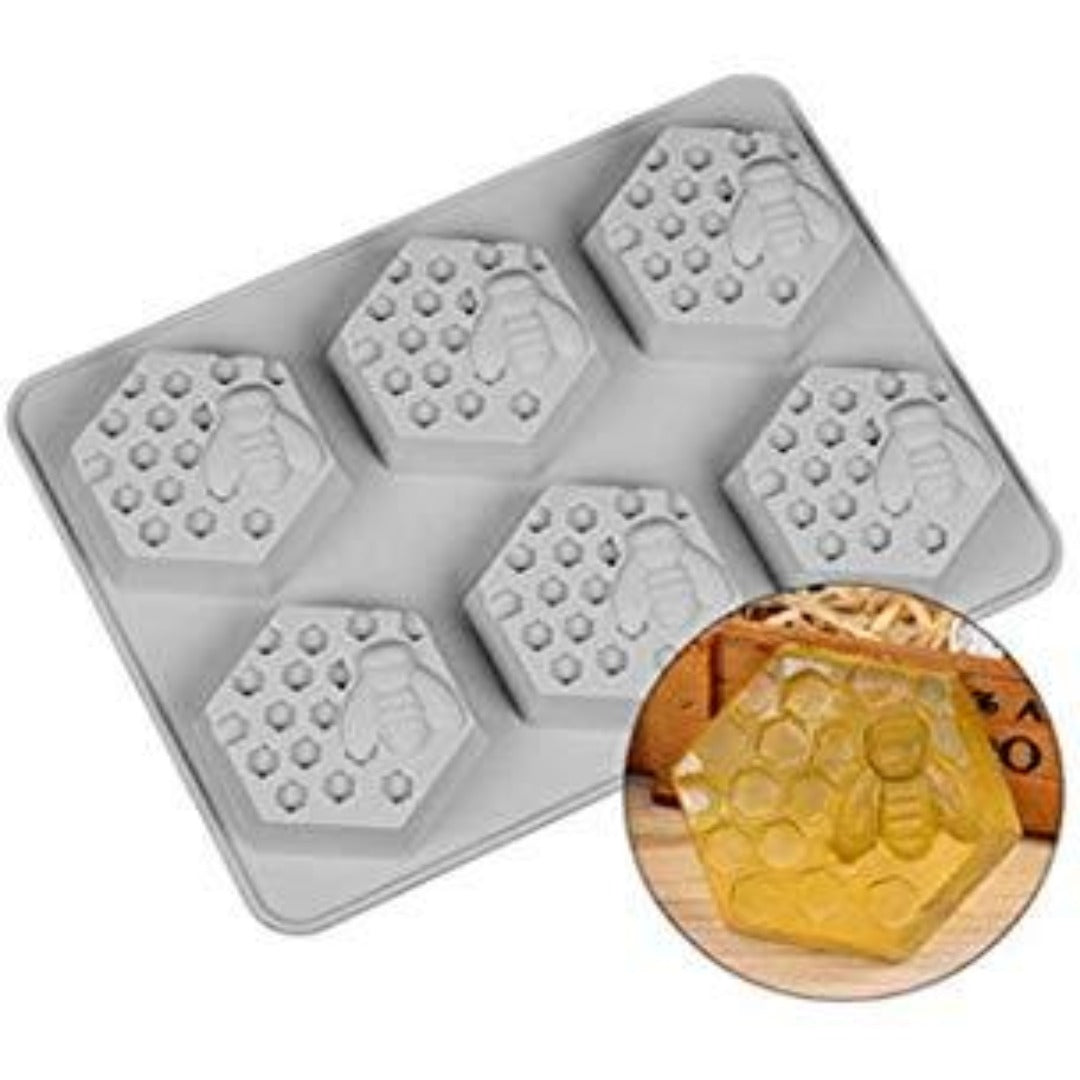 Buy Honey Bee Hive Silicone Moulds for Soap Making, Chocolate Making and Baking Online in India - The Art Connect