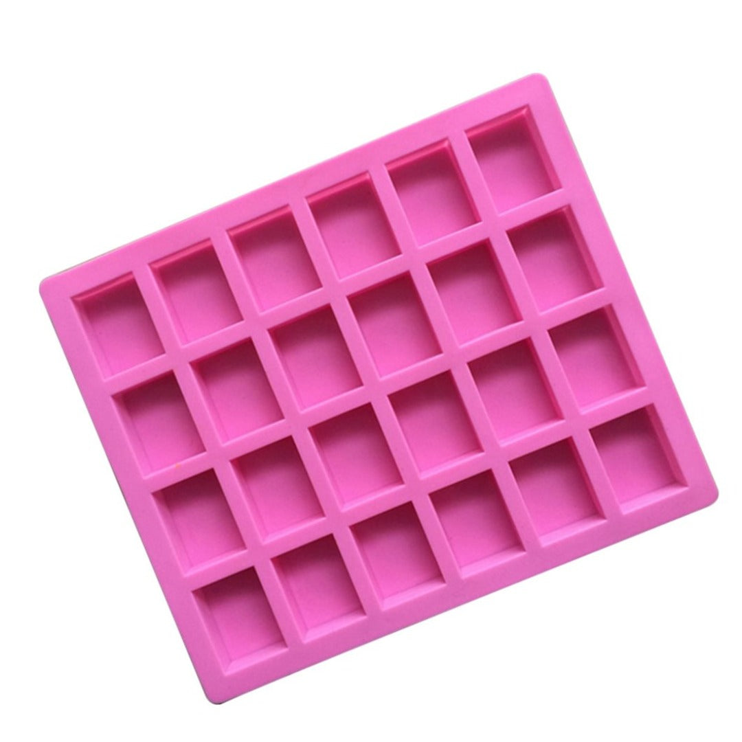 Buy Rectangle Silicone Soap Mould - 15gms Silicone Moulds for Soap Making, Chocolate Making and Baking Online in India - The Art Connect