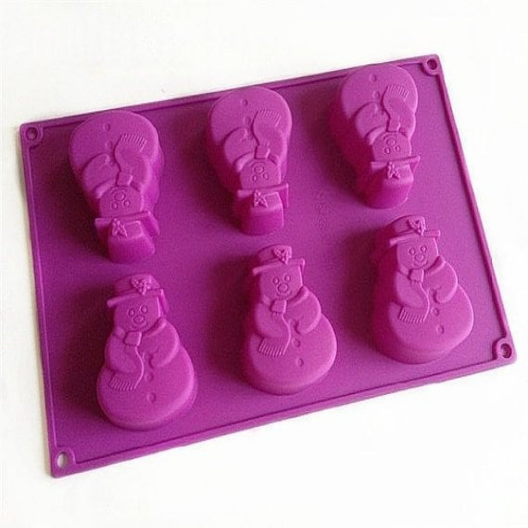 Buy Snowman Silicone Soap Mould - 50gms Online in India - The Art Connect
