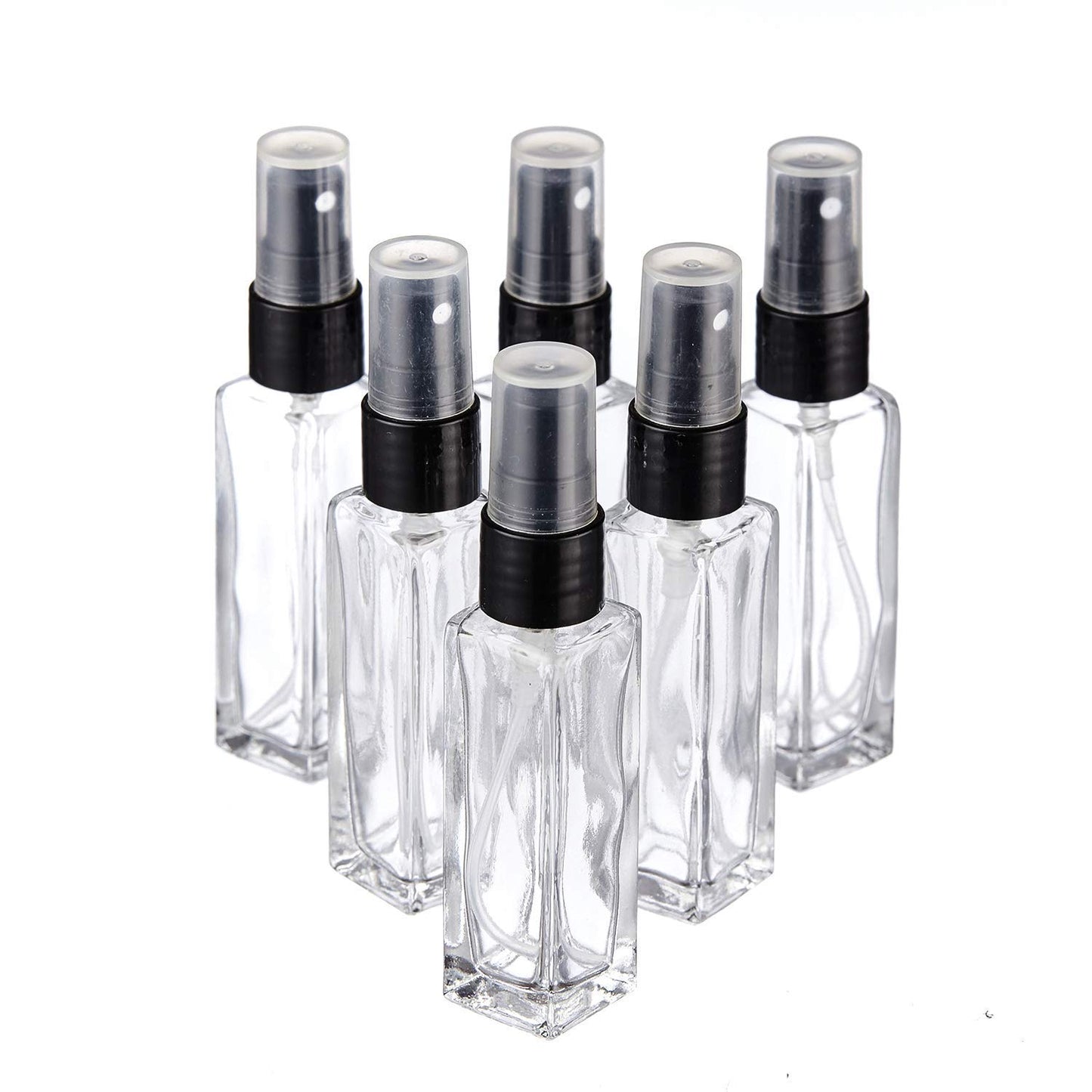 Transparent Square Glass Spray Bottle (8ml)