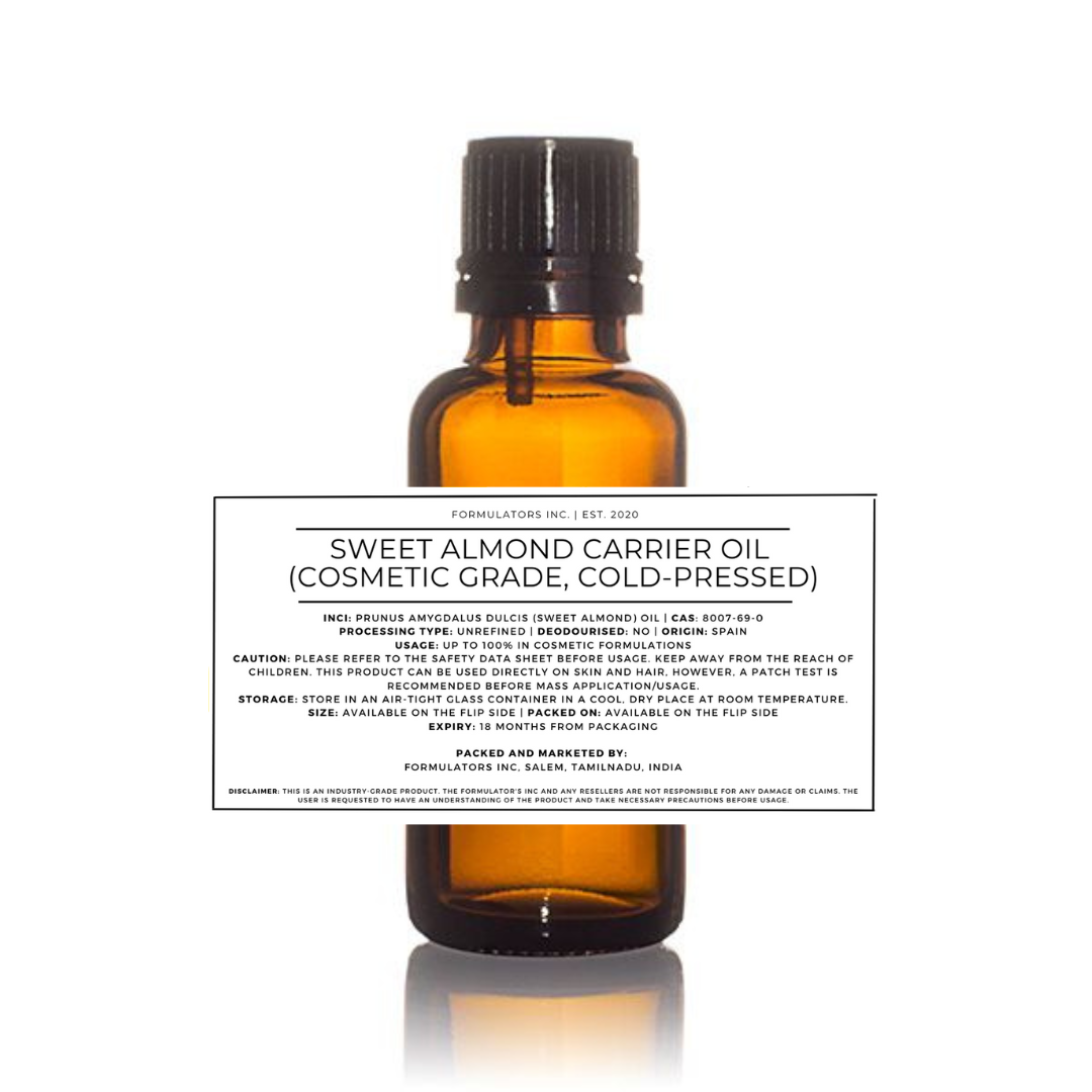 Sweet Almond Carrier Oil  (Cosmetic Grade)