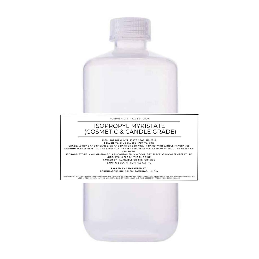 Isopropyl Myristate (Cosmetic & Candle Grade)