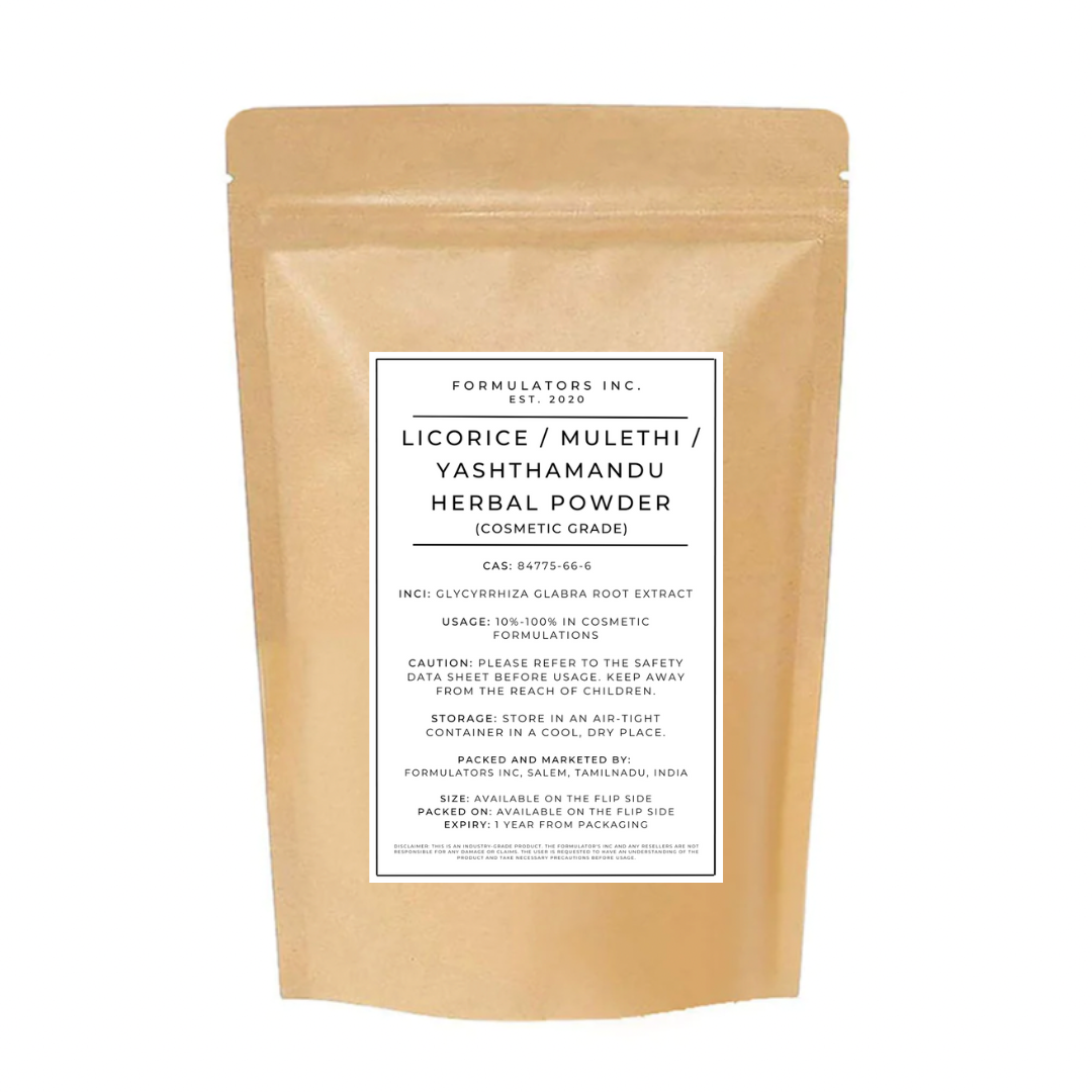 Licorice / Mulethi / Yashthamandu Herbal Powder (Cosmetic Grade)