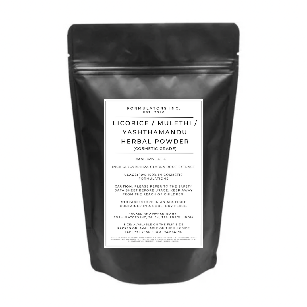 Licorice / Mulethi / Yashthamandu Herbal Powder (Cosmetic Grade)