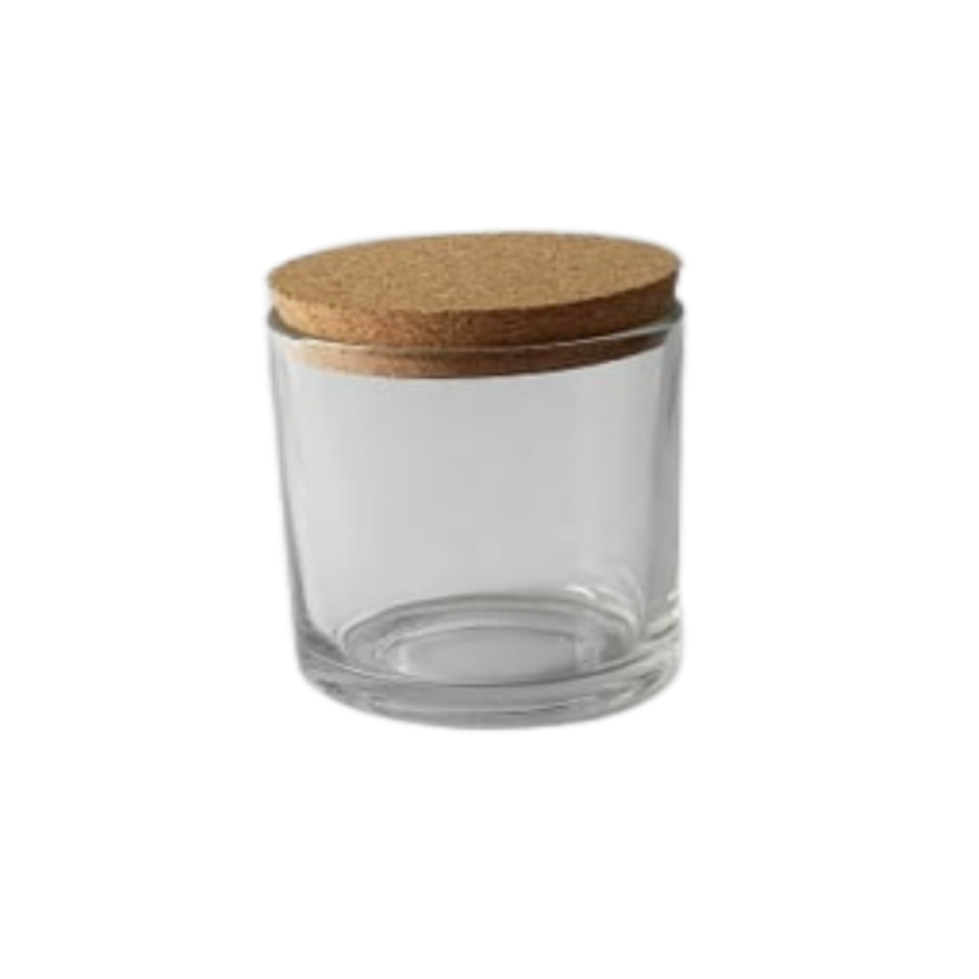 Clear/Transparent Candle Votive Glass Holder/Container + Air-Tight Cork Cap/Lid Online in India- The Art Connect.