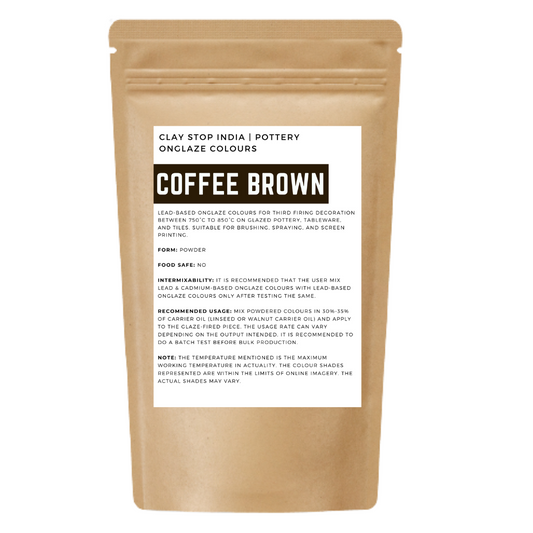 Coffee Brown (Lead-Based) (Pottery Onglaze Colours)