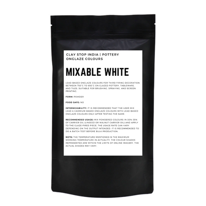 Mixable White (Lead-Based) (Pottery Onglaze Colours)