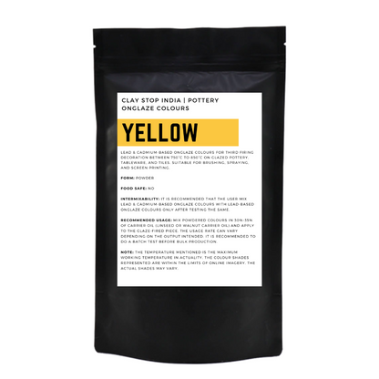 Yellow (Lead & Cadmium-Based) (Pottery Onglaze Colour)