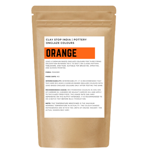 Orange (Lead & Cadmium-Based) (Pottery Onglaze Colour)