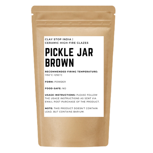 Pickle Jar Brown (High-Fire Pottery Glaze)