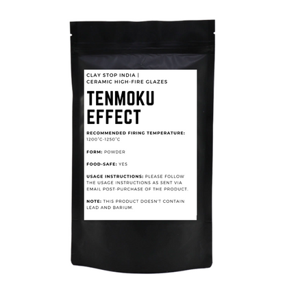 Tenmoku Effect (High-Fire Pottery Glaze)