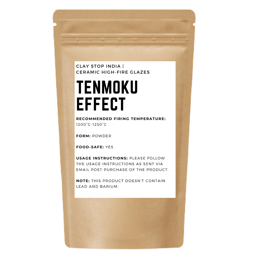 Tenmoku Effect (High-Fire Pottery Glaze)