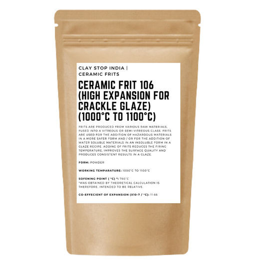 Ceramic Frit 106 (High Expansion for Crackle Glaze) (1000°C to 1100°C)