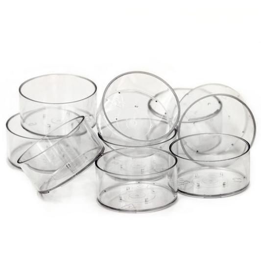 Circle / Round Polycarboante Tea-Light Candle Containers / Cup