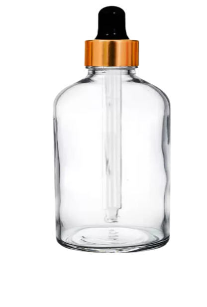 Transparent Glass Dropper Bottle (100ml)