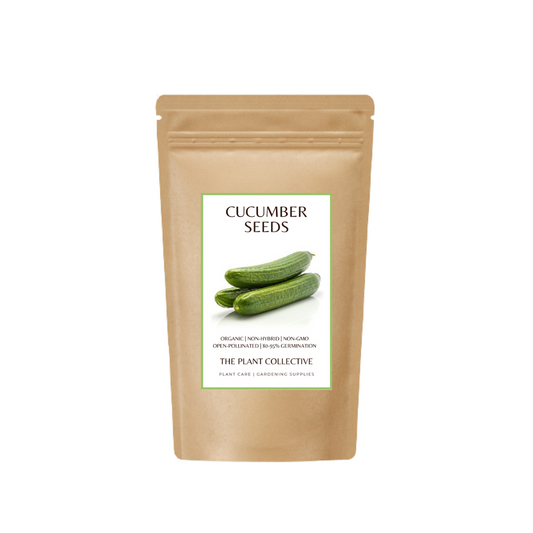 Brown colour stand up pouch packaging for Cucumber Seeds with label