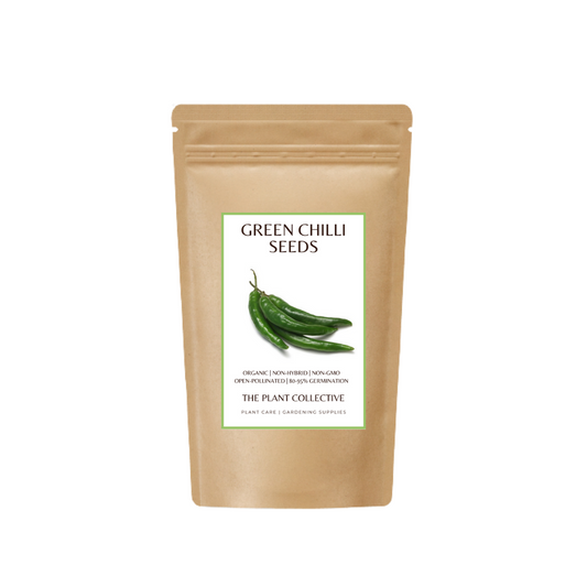 Brown colour stand up pouch packaging for Green Chilli Seeds with label