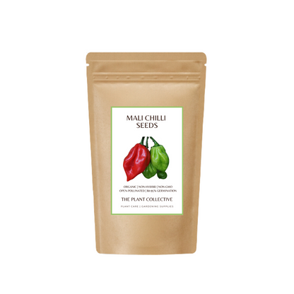 Brown colour stand up pouch packaging for Mali Chilli Seeds with label