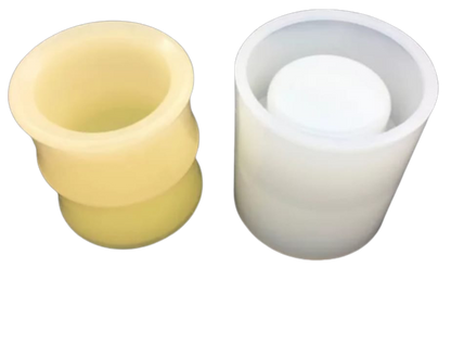Curved Round Planter Silicone Mould (Epoxy Resin / Terrazzo / Concrete / Candle Holder)