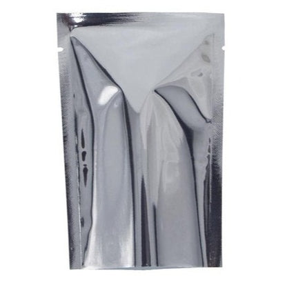 Shiny Silver Stand Up Pouch Without Zipper