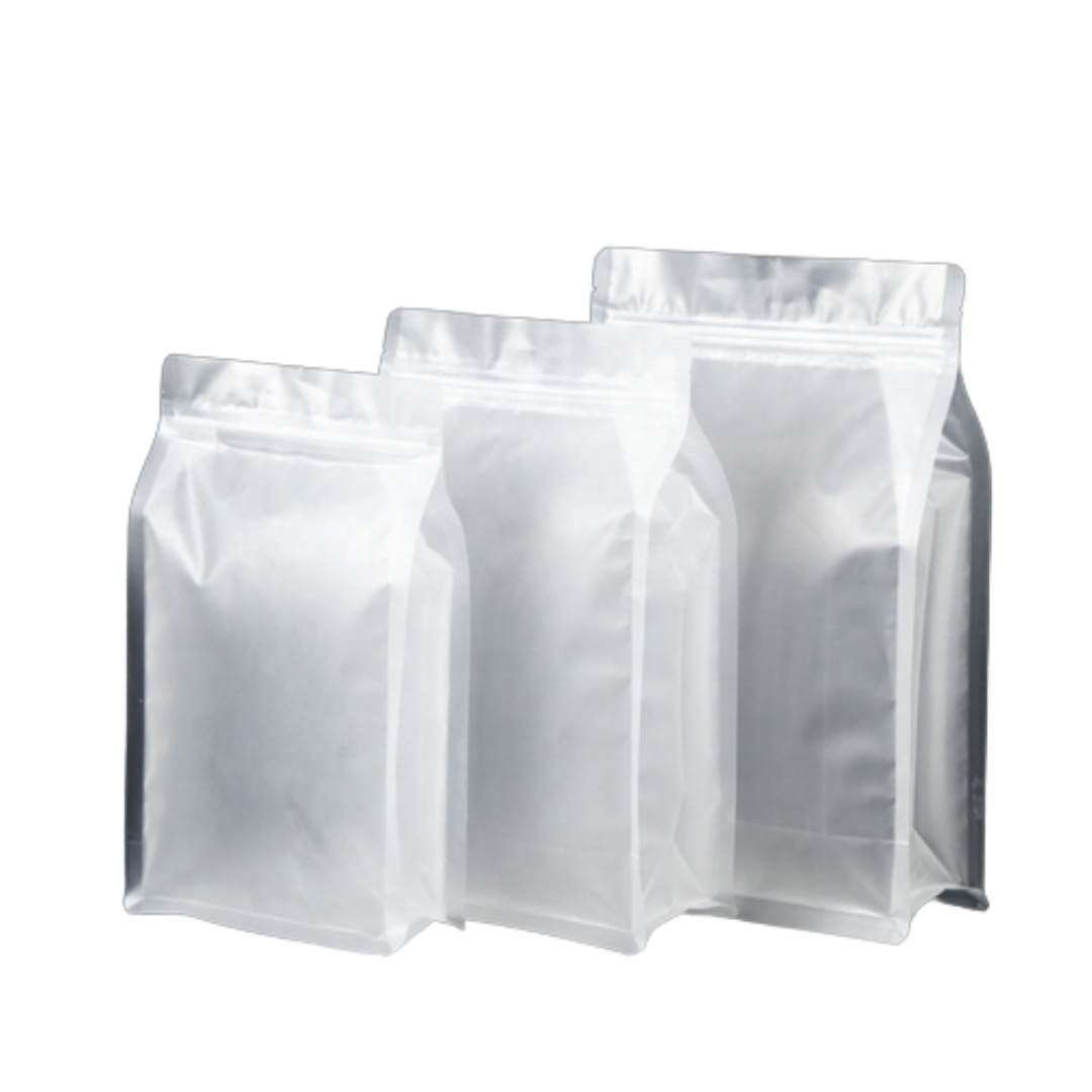 Buy Transparent Flat Bottom Pouch With Zipper Online in India - The Art Connect