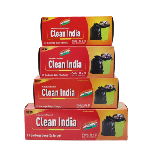 Black Garbage Bags Clean India