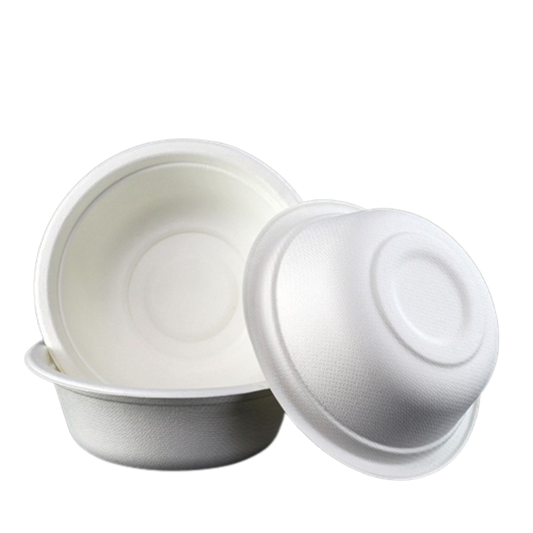 500ml Round Food-Grade Bagasse Bowl (Eco-Friendly, Sustainable, Biodegradable & Compostable)