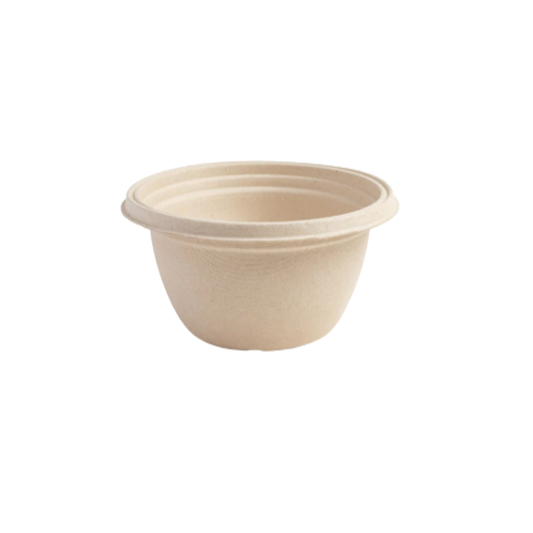 750ml Anti-Leak Round Bagasse Takeaway Container (Eco-Friendly, Sustainable, Biodegradable & Compostable)