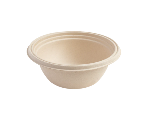 1000ml Anti-Leak Round Bagasse Takeaway Container (Eco-Friendly, Sustainable, Biodegradable & Compostable)