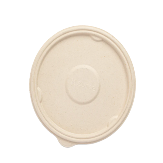 1000ml Anti-Leak Round Bagasse Takeaway Container Lid (Eco-Friendly, Sustainable, Biodegradable & Compostable)