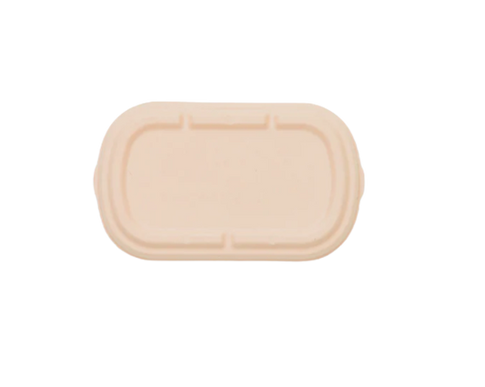 Small & Medium Bagasse Takeaway Container Lid (Eco-Friendly, Sustainable, Biodegradable & Compostable)