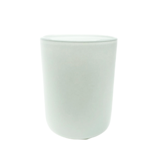 White (Matte Finish) Candle Votive Glass Holder/Container - 200ml