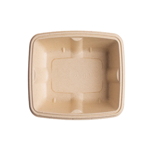 1000ml Anti-Leak Rectangular Bagasse Takeaway Container (Eco-Friendly, Sustainable, Biodegradable & Compostable)