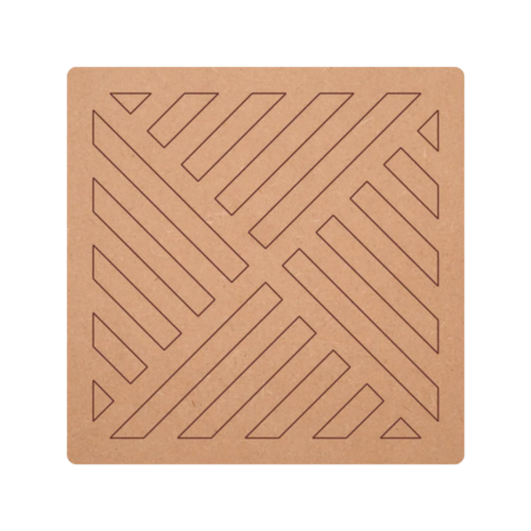Buy Designer Square Coaster 2pcs - Pyramid Online in India - The Art Connect