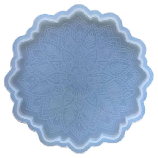 Buy MDF Mandala Tray Mould Online in India - The Art Connect
