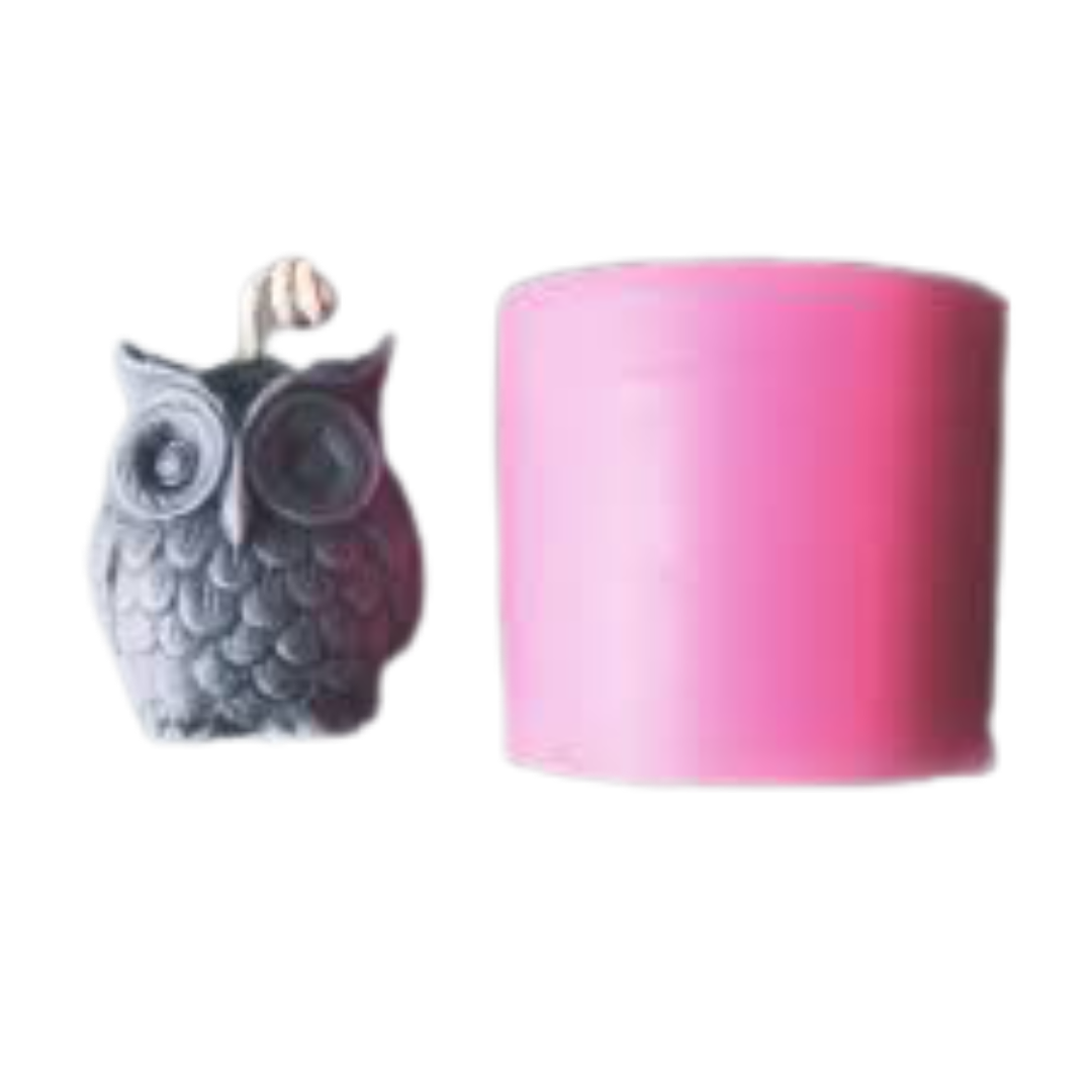 Small Owl Candle Silicone Mould
