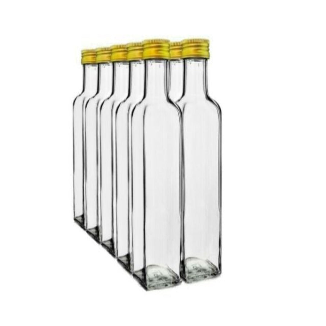 Square Glass Oil Bottle-100ml,  Cosmetic Junction