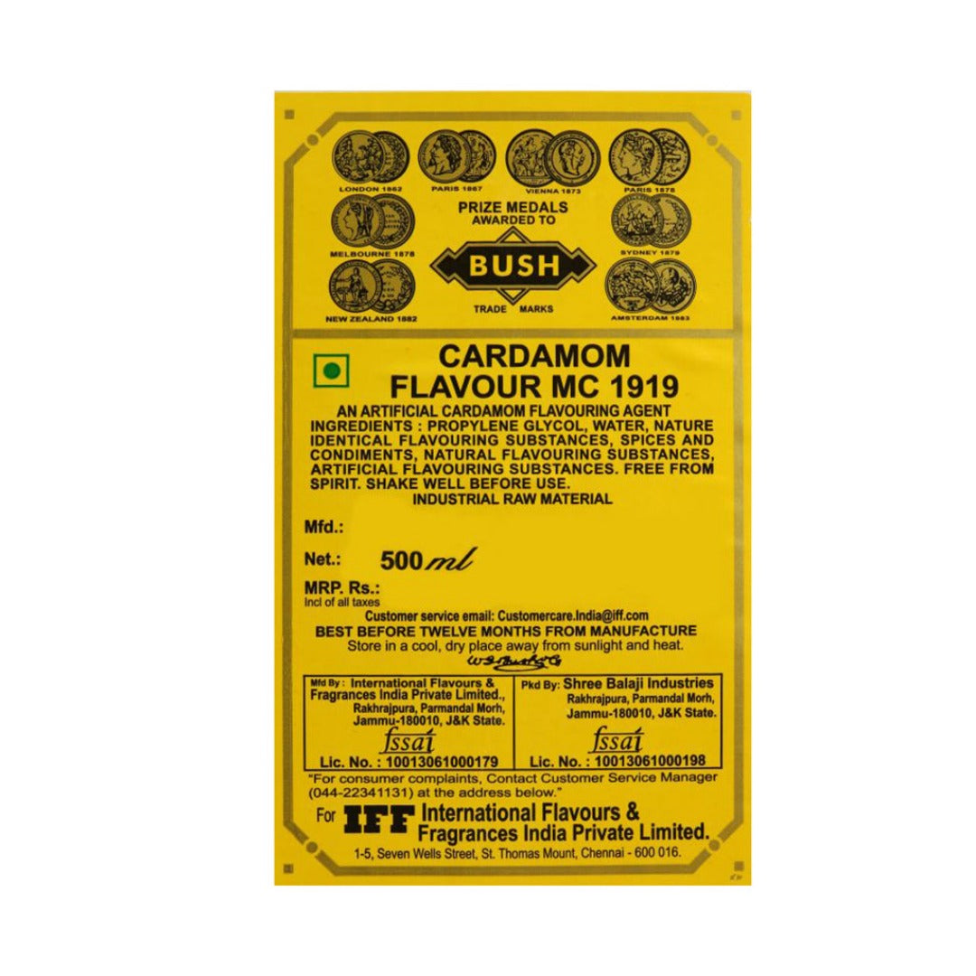 Buy IFF Bush (Flavour 1919) Cardamom Flavour MC- 500ml Online in India - The Art connect